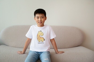 Camiseta infantil jirafa
