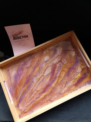 Marbled serving tray