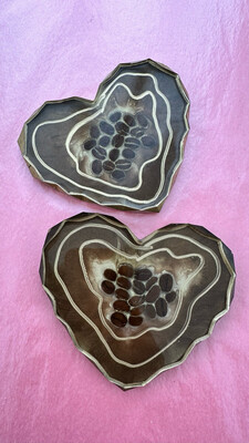 Coffee Bean Heart Coasters