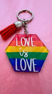 Pride “love Is Love” Keyring