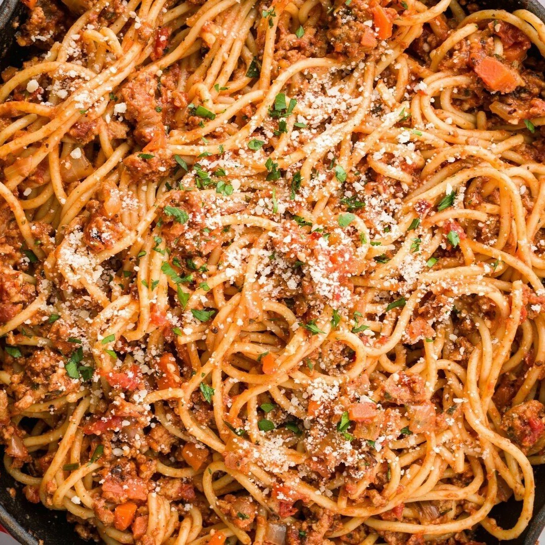 Whole Wheat Spaghetti With Ground Turkey