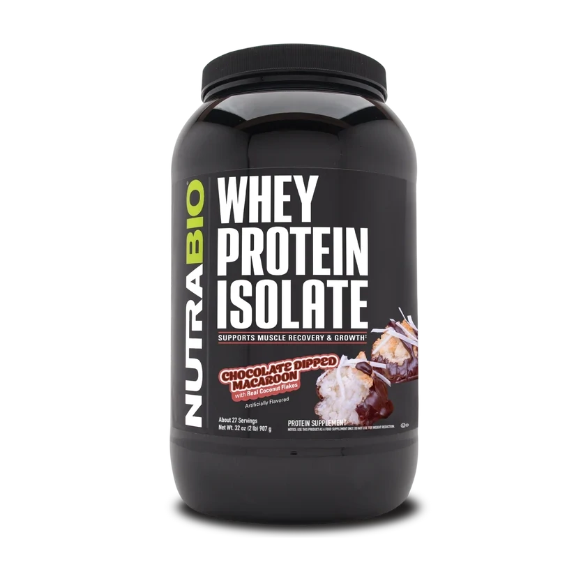 Nutrabio - Whey Isolate 2lb - Choc Dipped Macaroon Nutrabio - Whey Isolate 2lb - Choc Dipped Macaroon