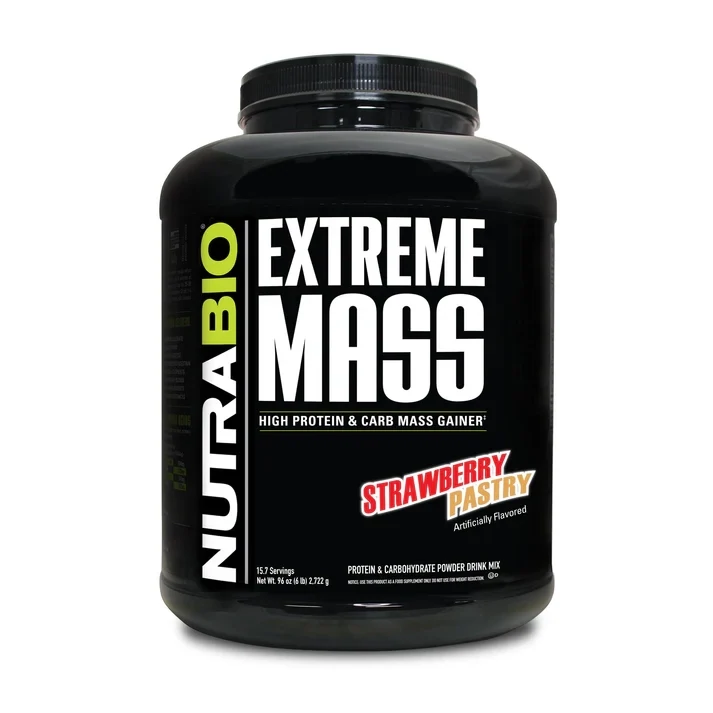 Nutrabio - Extreme Mass 6lb - Strawberry Pastry