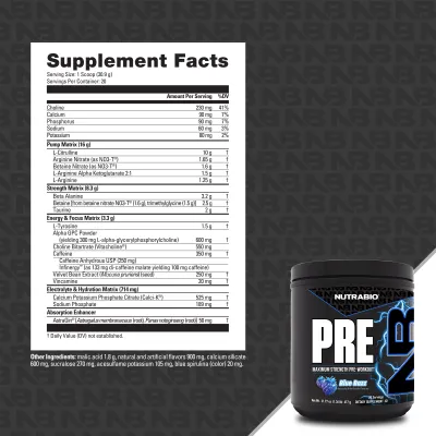 Nutrabio - PRE - Blue Razz