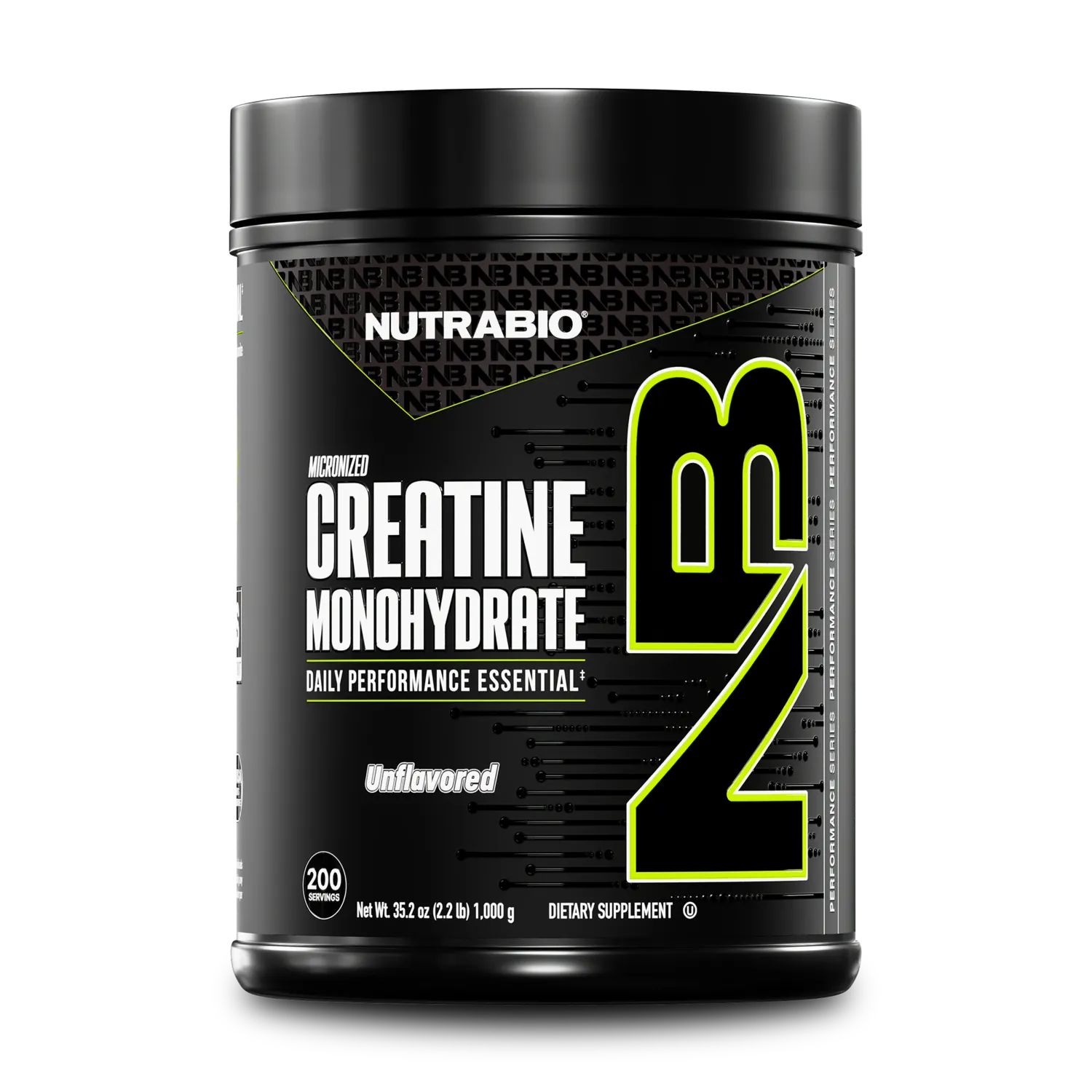 Nutrabio - Creatine Monohydrate 200srv 1000g Nutrabio - Creatine Monohydrate 200srv 1000g