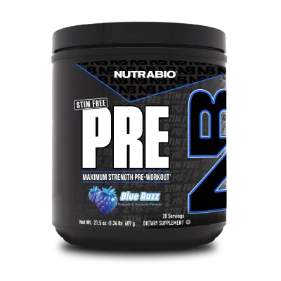 Nutrabio - Stim Free PRE - Blue Razz Nutrabio - Stim Free PRE - Blue Razz