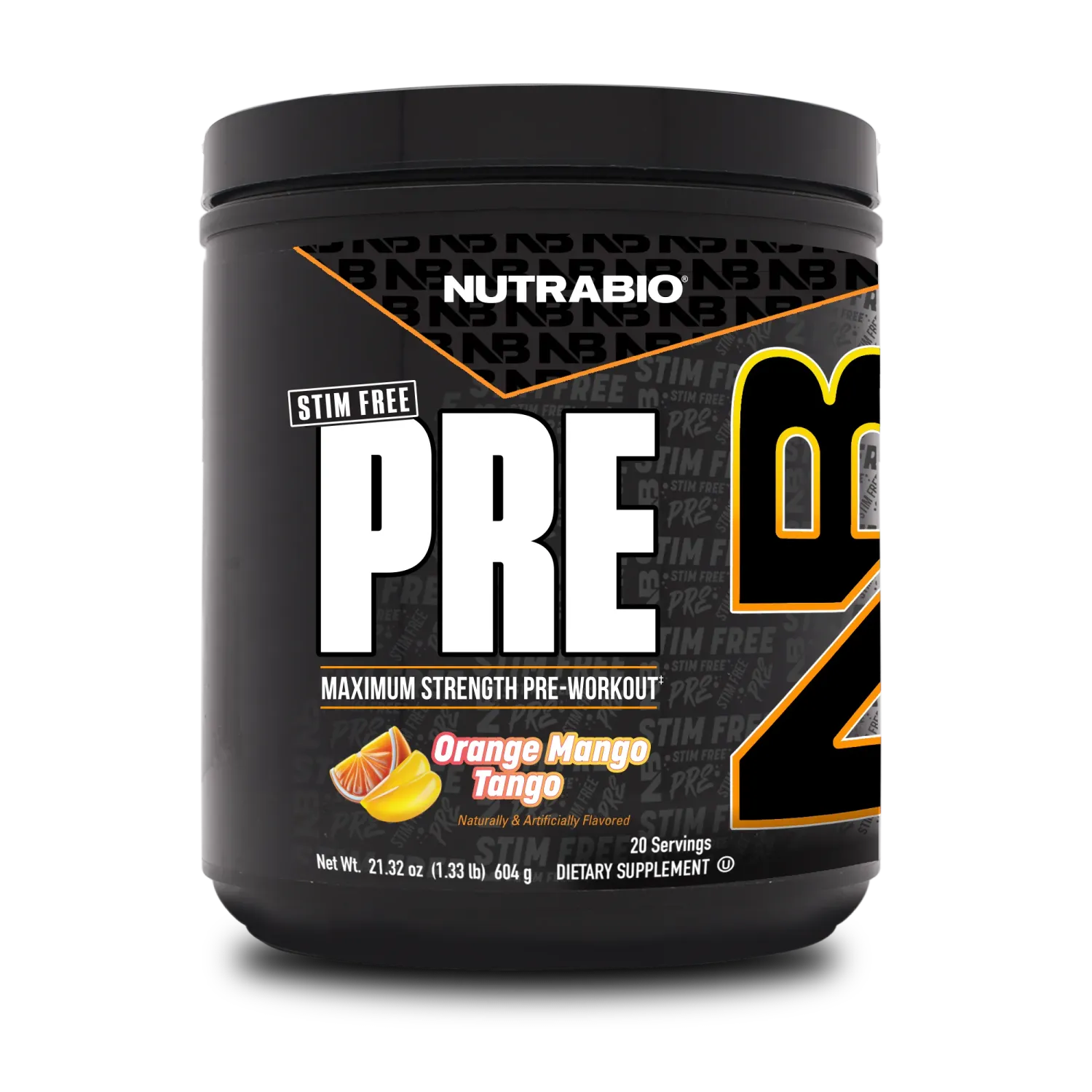 Nutrabio - Stim Free PRE - Orange mango Tango Nutrabio - Stim Free PRE - Orange mango Tango