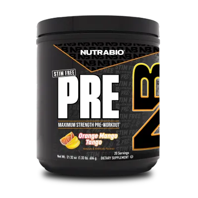 Nutrabio - Stim Free PRE - Orange mango Tango Nutrabio - Stim Free PRE - Orange mango Tango