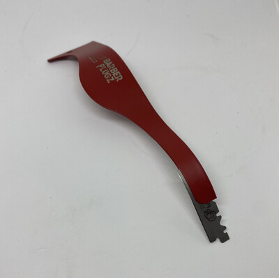 BarberPlugz Domincan Style Curved Razor (Color:RED)