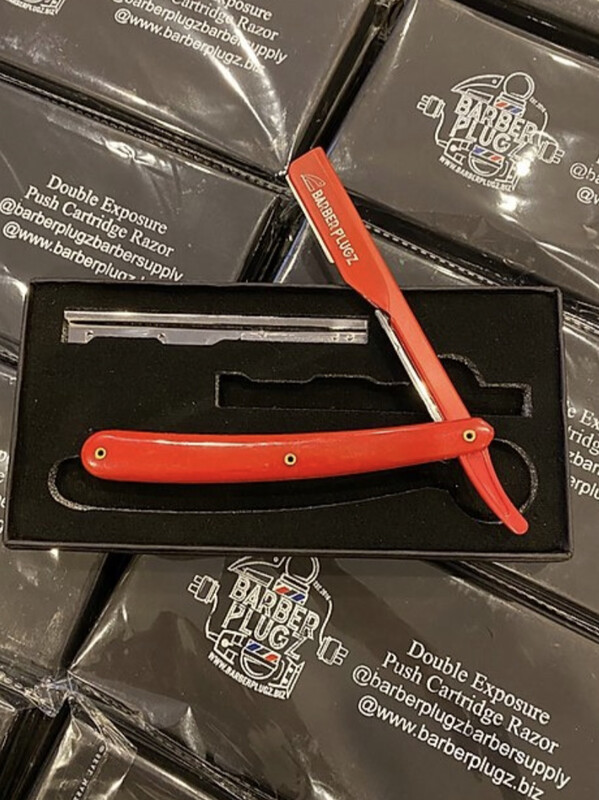 BarberPlugz Double Exposure Razor Handle (RED)