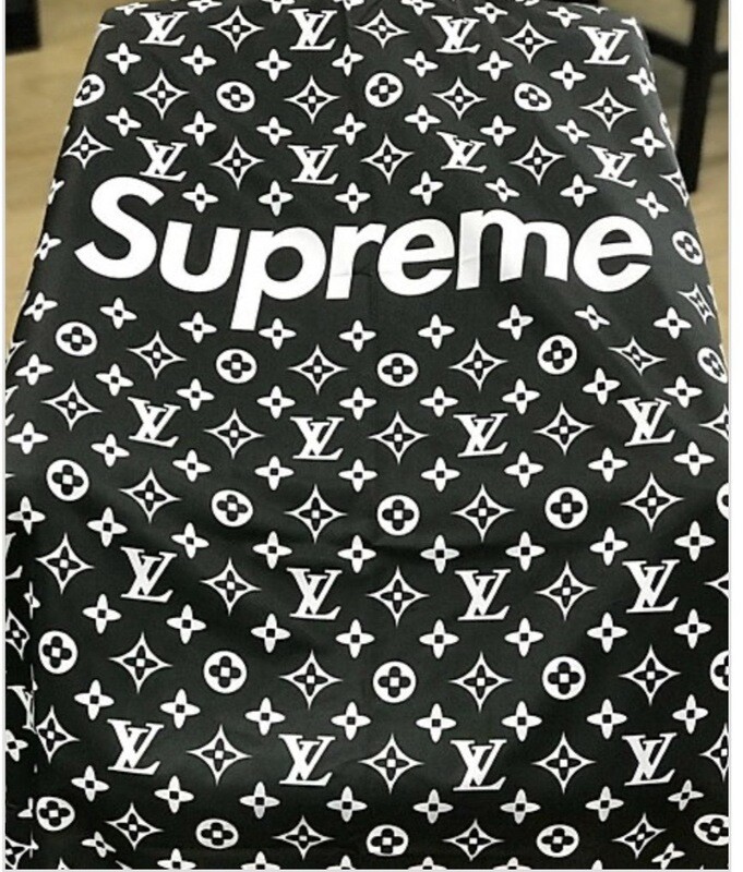 Supreme Inspired Barber Cape (Black and White)