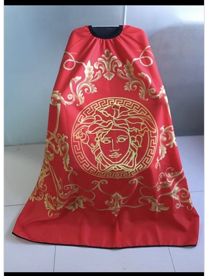 Barber Cape Medusa Style Red