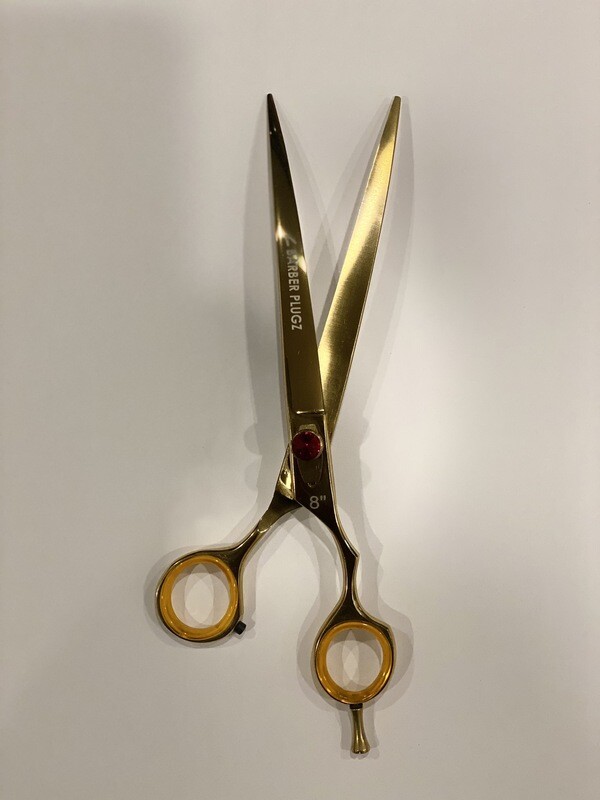 Barberplugz 8” Curved Scissor