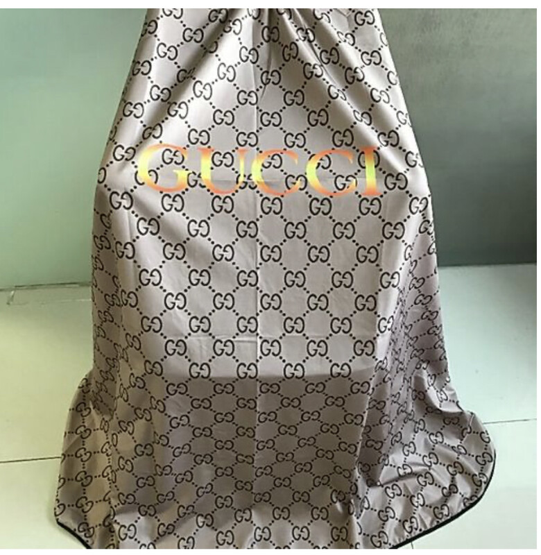 Barber Cape Gucci Inspired Bronze Type