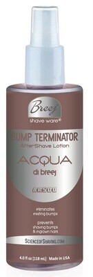 BUMP TERMINATOR ACQUA di Breej - AR500 FRAGRANCED Anti Bump Aftershave Lotion, 4 fl oz - SPRAY