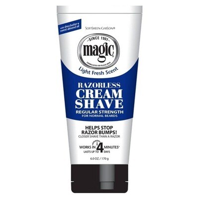 Magic Razorless Cream Smooth Shave for Regular to Coarse Beards