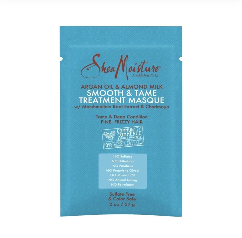 SheaMoisture Argan Oil &amp; Almond Milk Smooth &amp; Tame Treatment Masque 2 OZ