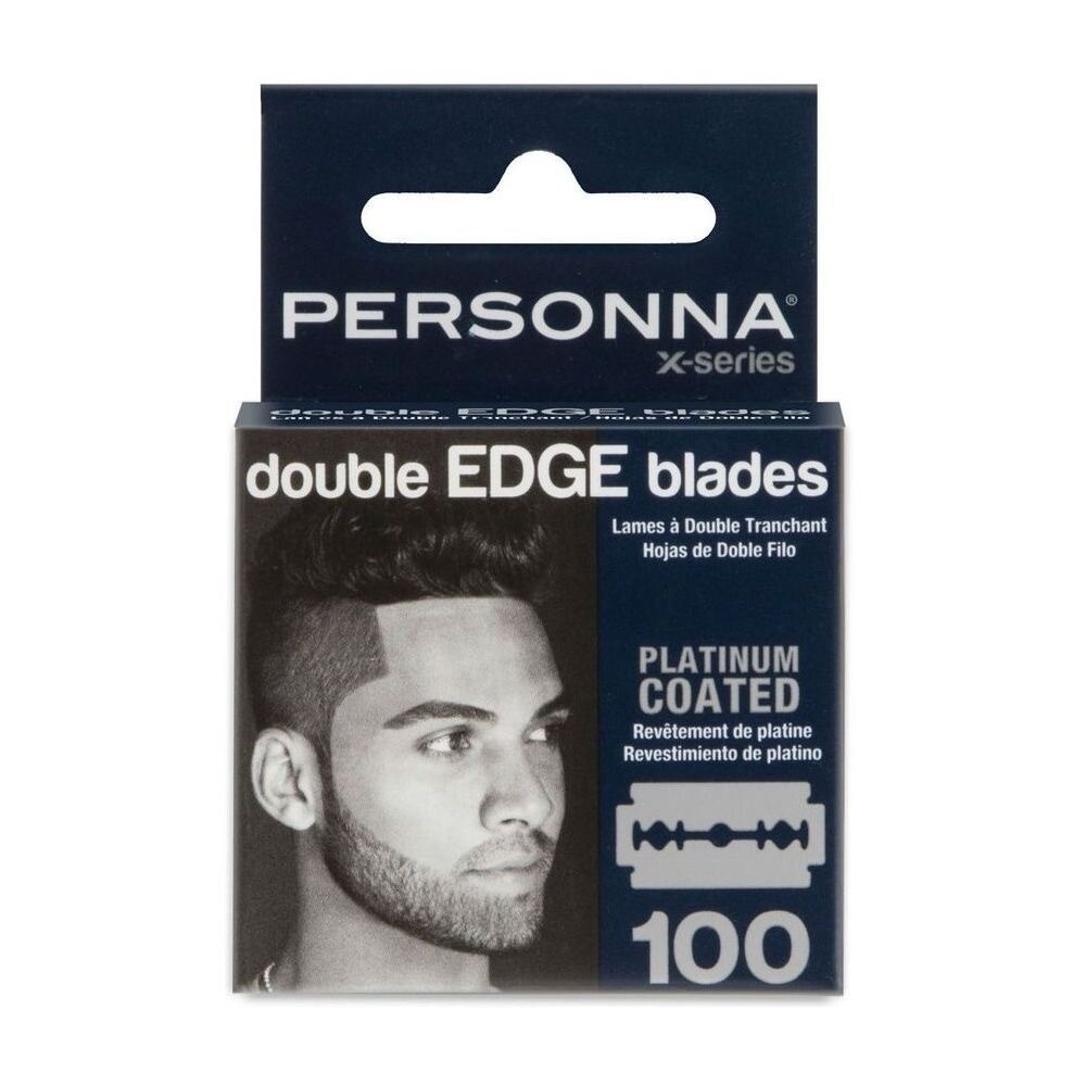 Personna X-Series Platinum Coated Double Edge Blades - 100 Blades