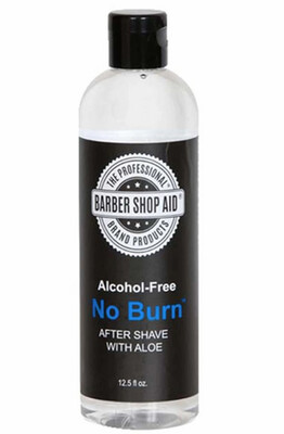 Barber Shop Aid No Burn Alcohol-Free Aftershave with Aloe 13 oz
