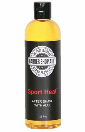 Barber Shop Aid Sport Heat Aftershave with Aloe 13 oz