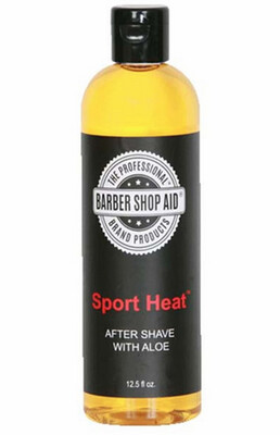 Barber Shop Aid Sport Heat Aftershave with Aloe 13 oz
