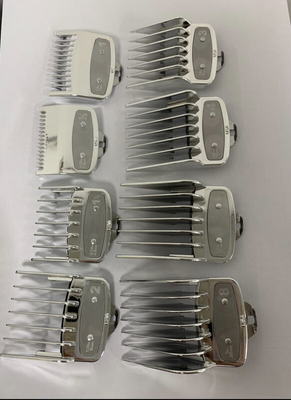 Chrome/silver Premium Guide Combs