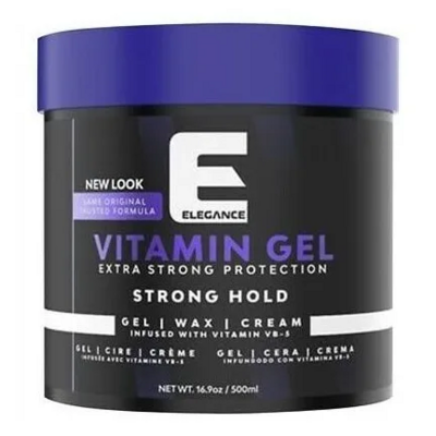 Elegance Vitamin Extra Strong Styling Gel 16.9 oz