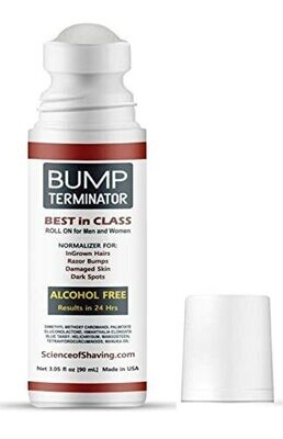 BUMP TERMINATOR ALCOHOL Free Roll On, For Shaving Bumps, Ingrown Hairs, Dark Spots Corrector