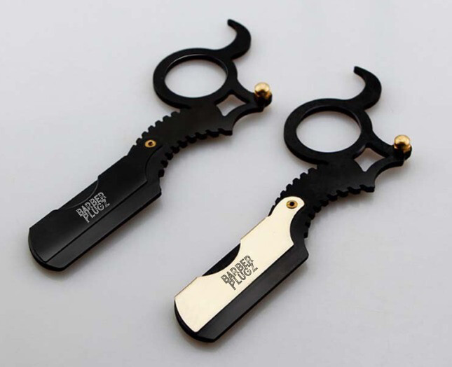 Barberplugz Finger Razor Pro : Black/Gold