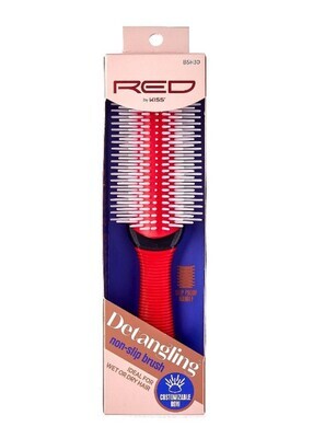 Red by Kiss Professional 9 Row Non-Slip Detangling Brush #BSH30