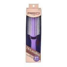 Kiss Red BSH 31 Non-Slip Brush Volumizing Detangle 7 Rows