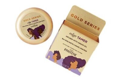 Pantene Edge Gold Series 2.6oz Non Sticky Hold Edge Tamer With Argan Oil