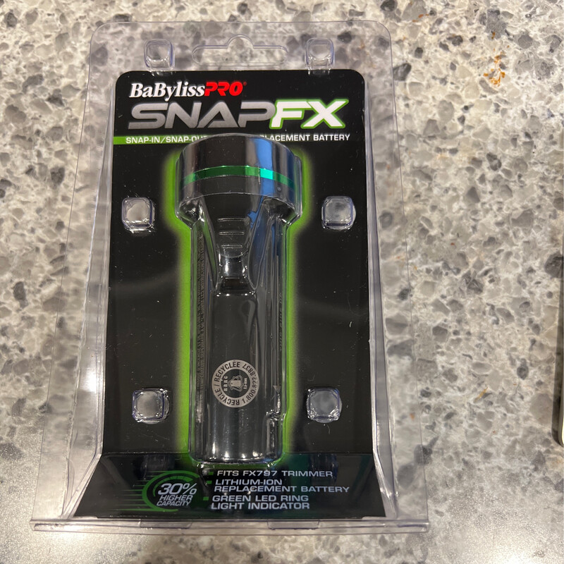 BaBylissPRO® SNAPFX Snap out, Dual Lithium-Ion Trimmer High Capacity Battery
Item No. FXBPT33
