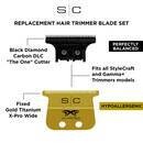 Style Craft Replacement Trimmer Blade X-Pro Wide with THE ONE Cutter Set