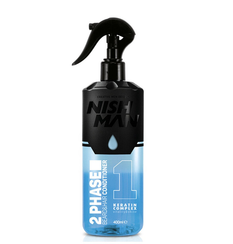 NISHMAN 2 Phase Beard &amp; Hair Conditioner with Karatin 400 ml