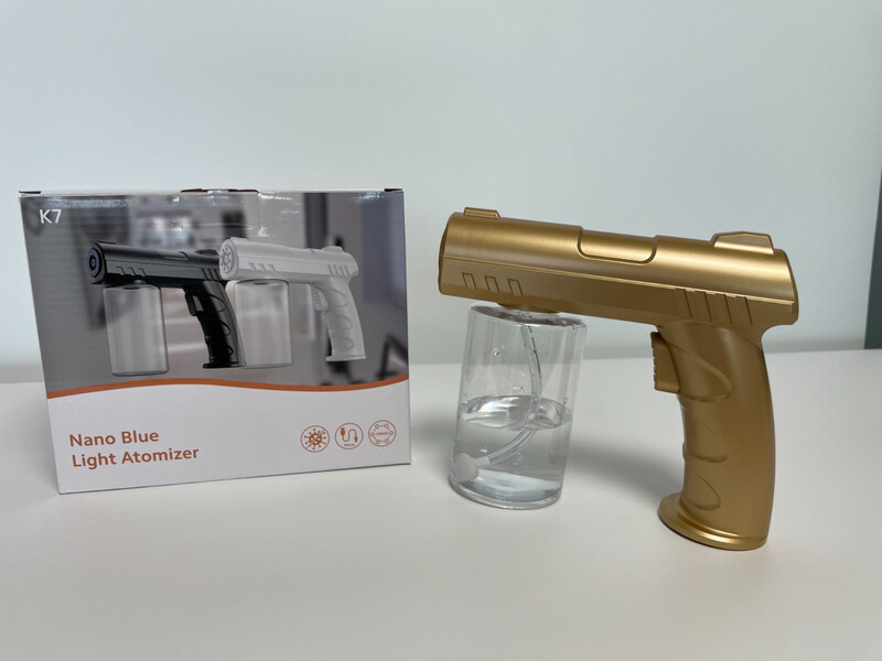 Sanitizing Gun W/ Nano Blue Lights (Gold)