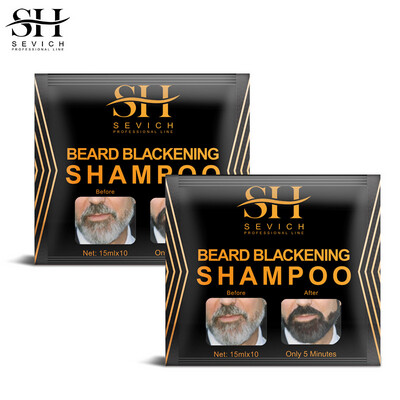 Men beard dye black color shampoo for beard care product