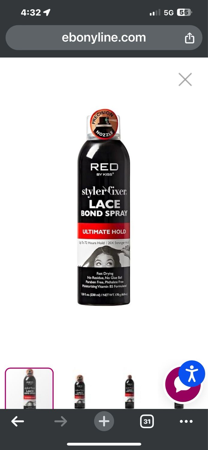 Red by Kiss Styler Fixer Lace Bond Spray - Ultimate Hold