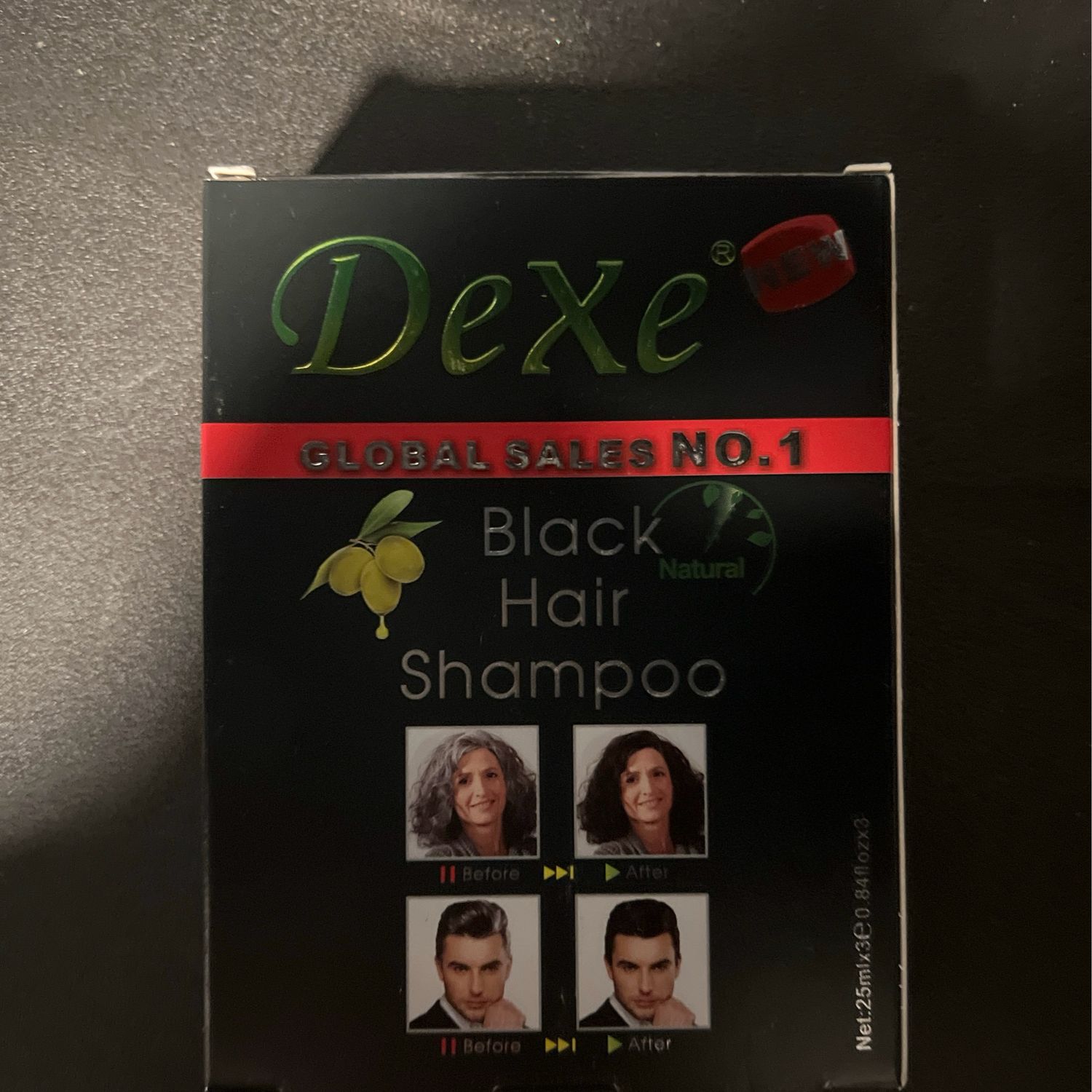 Dexe Black Hair Shampoo 3pk