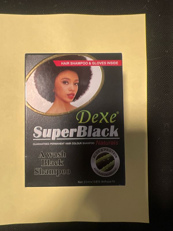 Dexe Super Black Hair Color Shampoo Net25ml