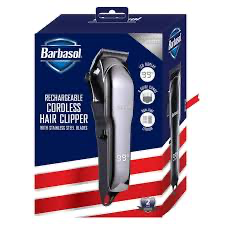 Barbasol LCD Display Rechargeable Cordless Hair Clipper 6 Guide Combs