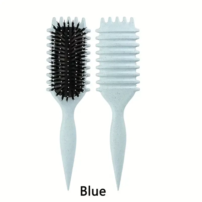 Curl Defining Brush, 2025 Newest Boar Bristle Hair Brush Styling Brush for Shaping &amp; Defining Curls