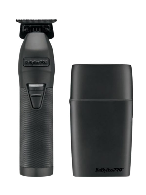 BaBylissPRO LimitedFX Matte Black Trimmer and Double-Foil Shaver Combo