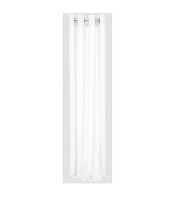 Modern Curtain w/Grommets White