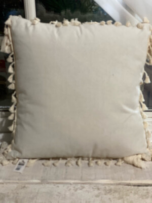 18x18 Cream Boho Cushion