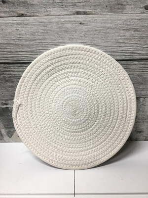 White Round Placemat