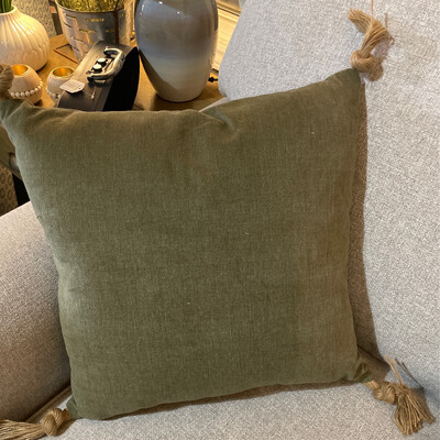 Olive Green Cushion 16"