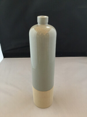 Gray Stoneware Bottle Vase