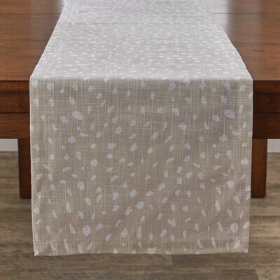 Fawn Printed Table Runner 15x72"