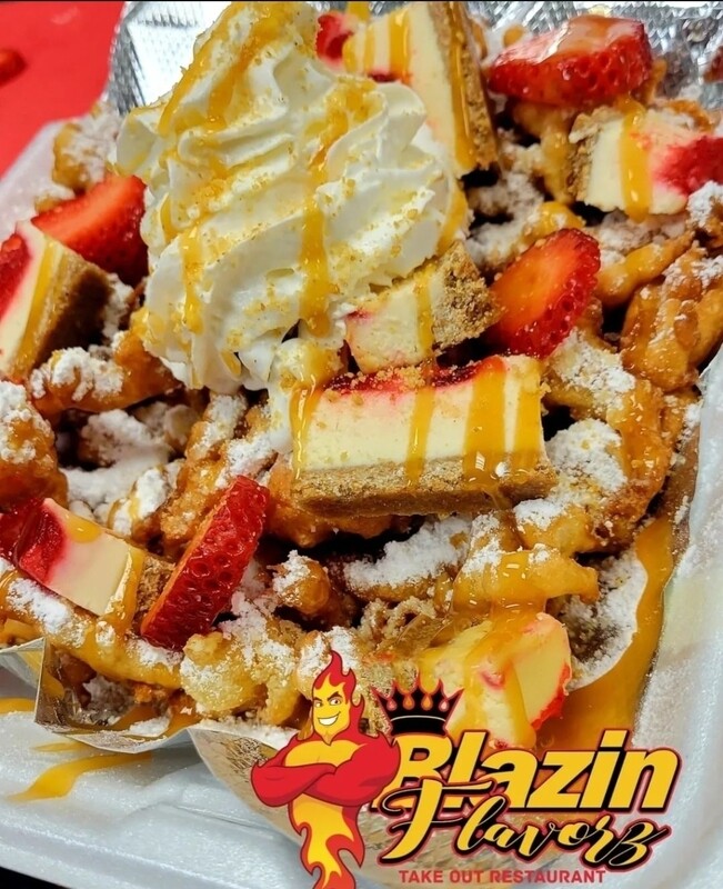 Strawberry Cheesecake Funnel Cake